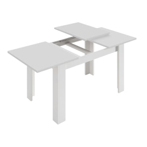 Mesa de comedor extensible Kendra 123 Blanco Artik (Blanco Mate)