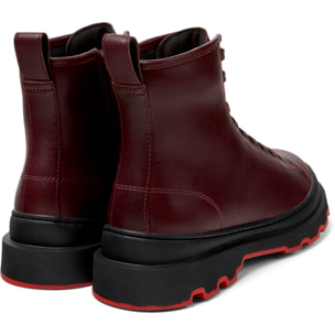 Botines - CAMPER Brutus+ - Burdeos - Cuero liso