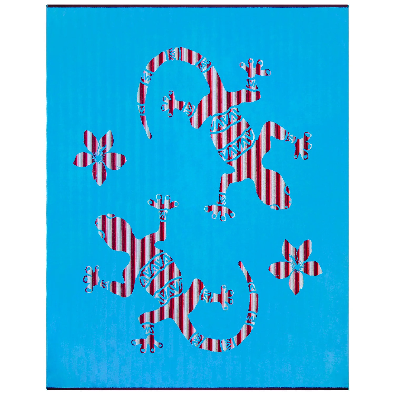 Serviette de plage éponge velours Jacquard - Carvao - 140x180cm - 400g/m²