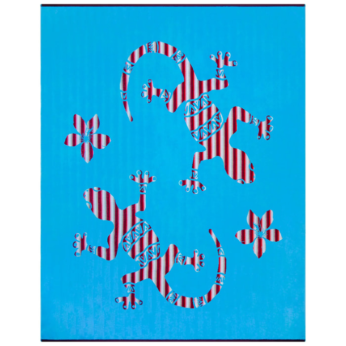 Serviette de plage éponge velours Jacquard - Carvao - 140x180cm - 400g/m²