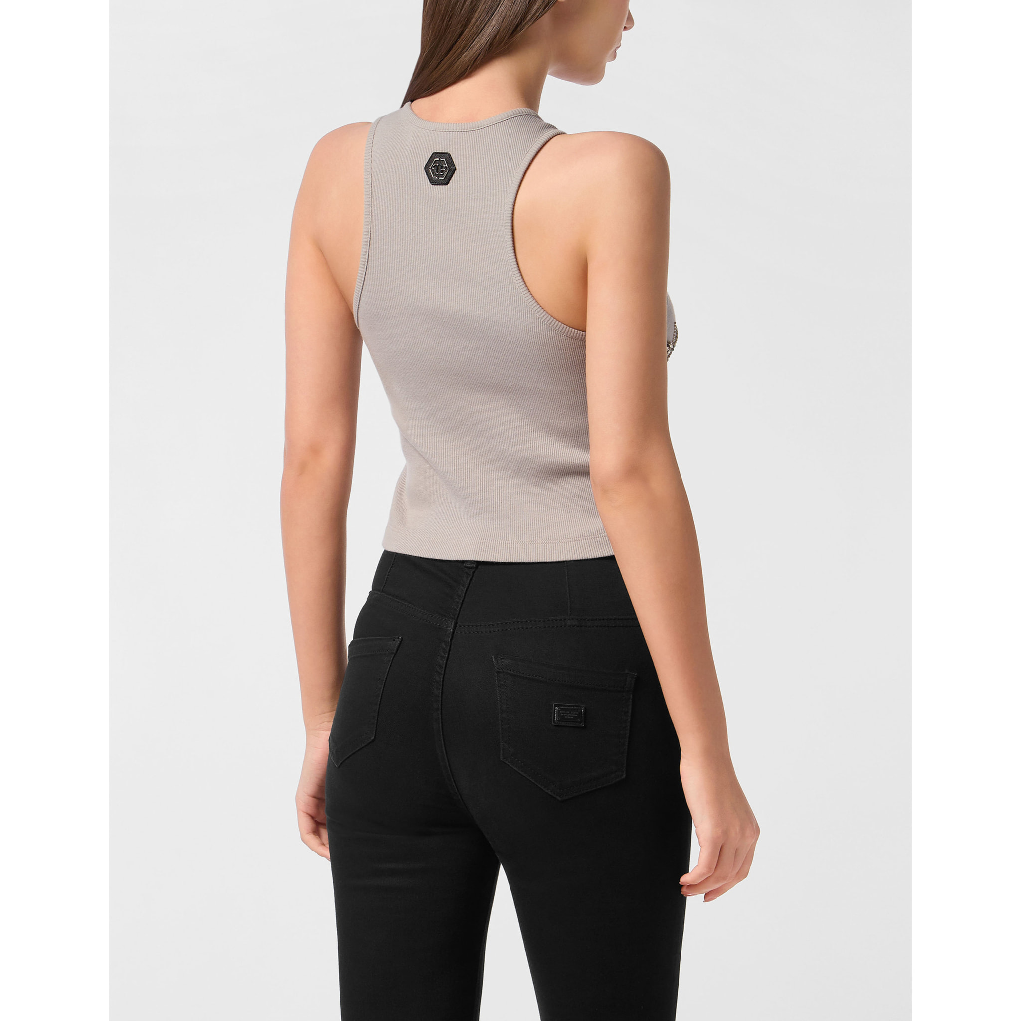 PHILIPP PLEIN Camiseta de tirantes FLOWERS