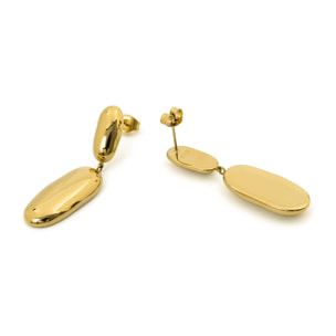 Pendientes Myshi acabado oro amarillo 18k