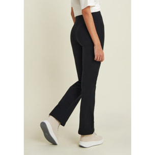 Leggings a zampa in felpa elasticizzata