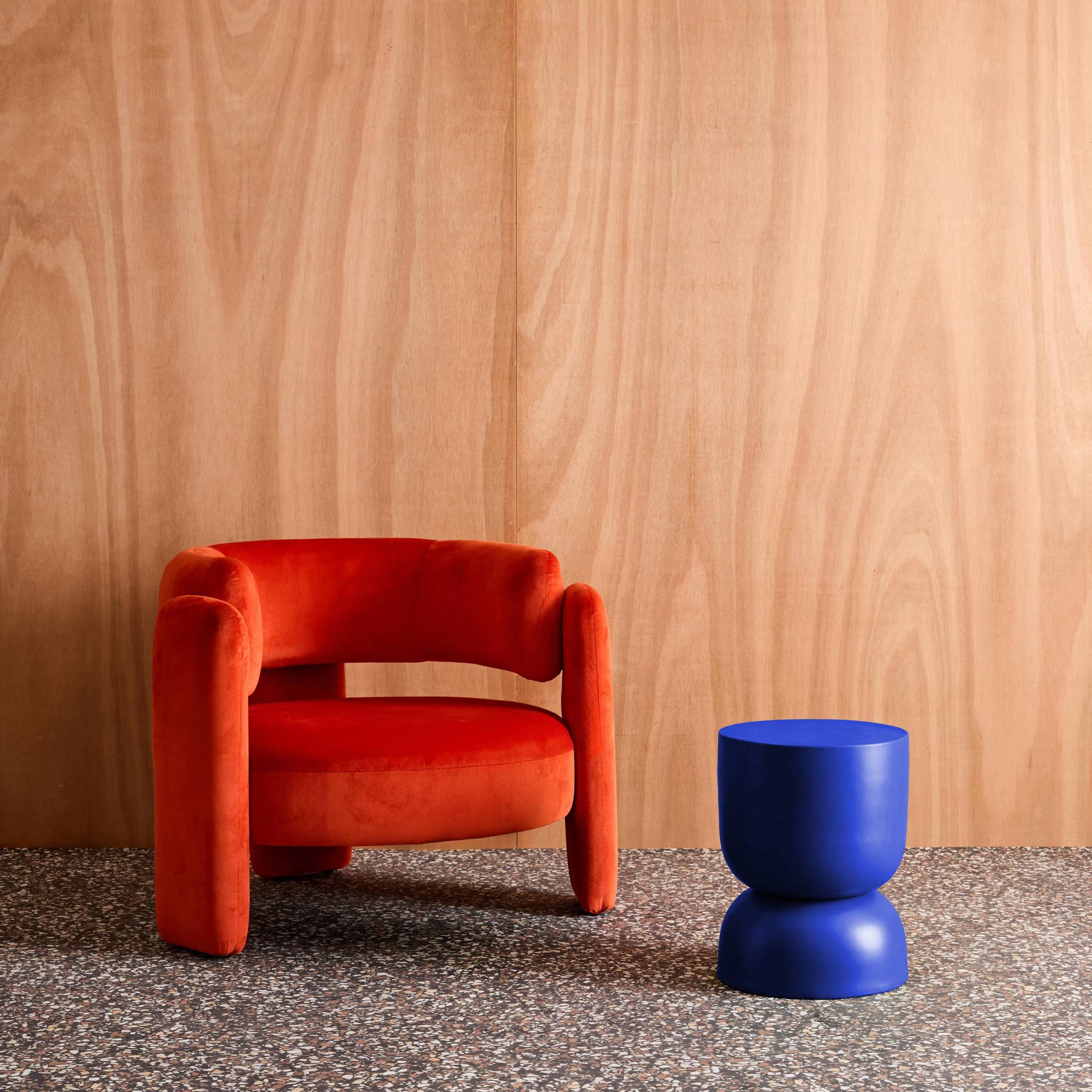 Table d'appoint, bout de canapé, table de chevet métal Ø32 x H42cm MADI