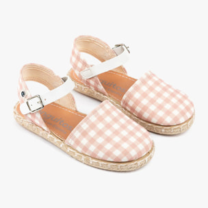 Alpargatas De Niña Vichy Rosa