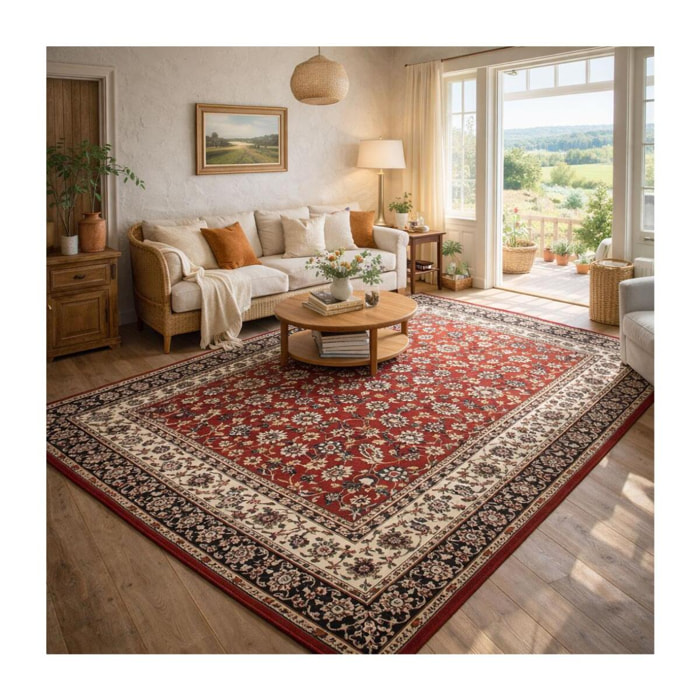 Tapis oriental tissé motif ancestral SILO