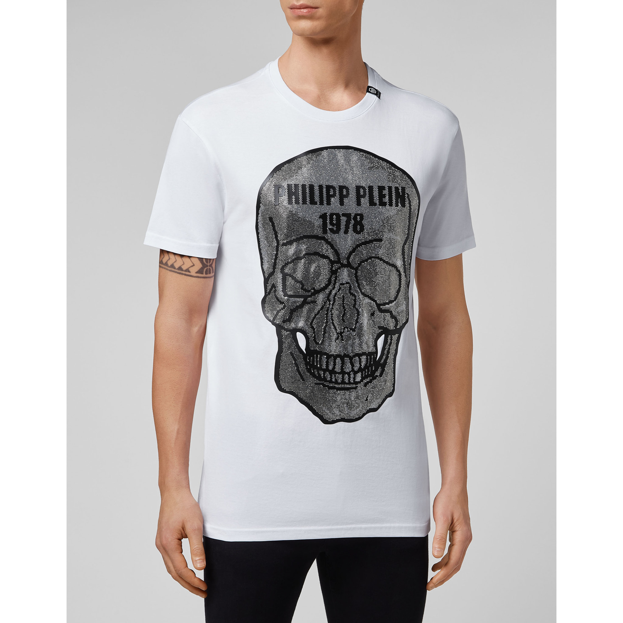 PHILIPP PLEIN Camiseta de cuello redondo SKULL