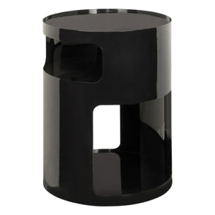 Table d'appoint Ashdal noir 32,5x32,5cm