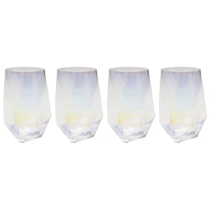 Verres à eau Diamond 15cm set de 4 Kare Design