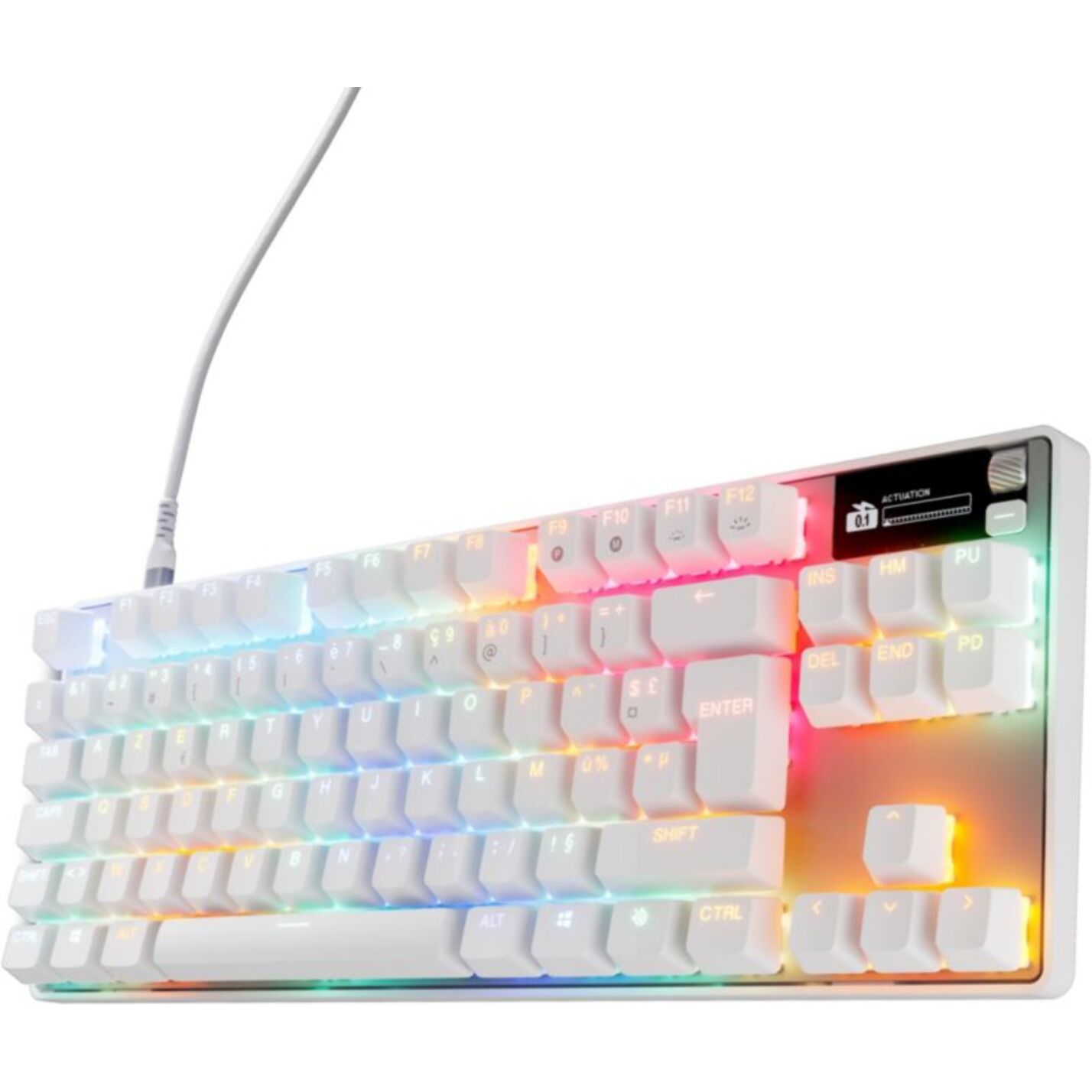 Clavier gamer STEELSERIES Apex Pro TKL Gen 3 FR Blanc