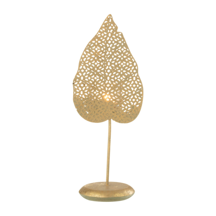 J-Line photophore Feuille - métal - or - small