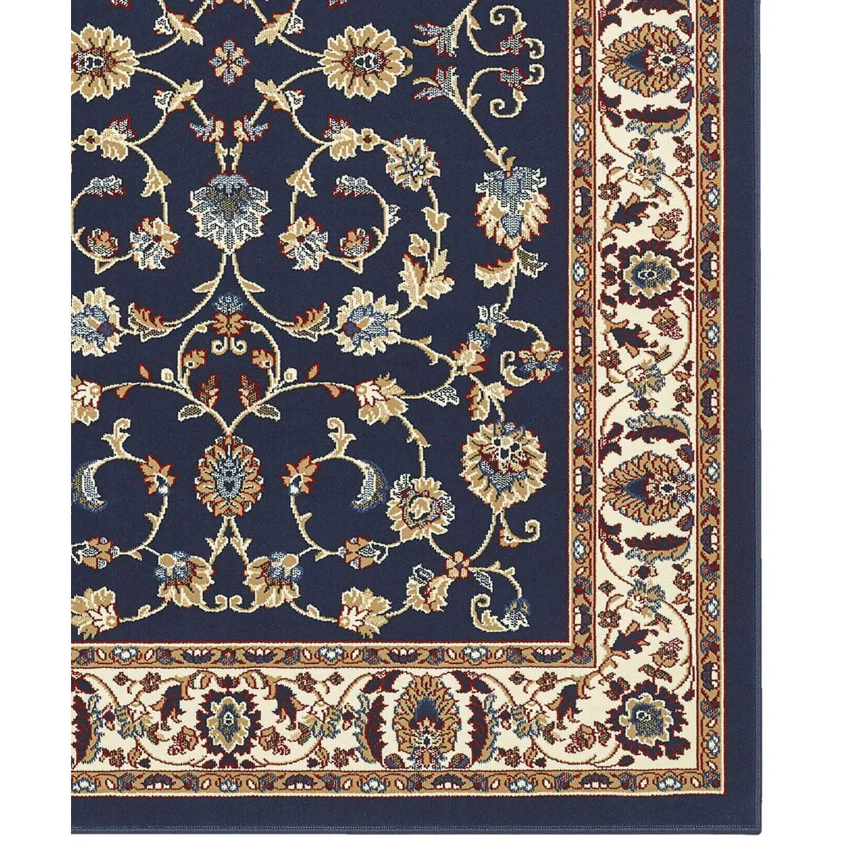 Tappeto Classsico Motivo Persiano Blu