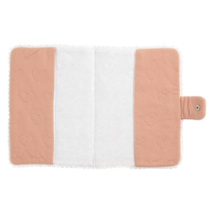 Protège carnet de santé en coton matelassé