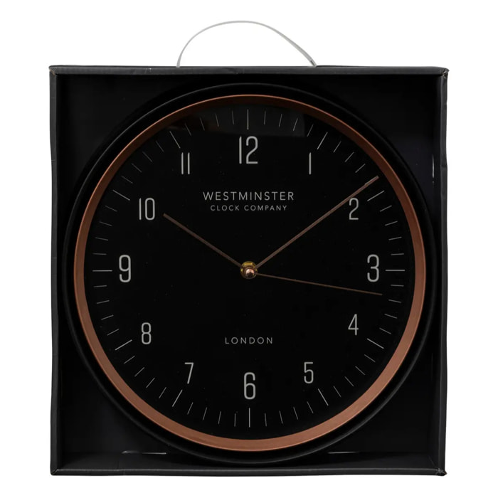 Horloge "Sven" D29cm noir