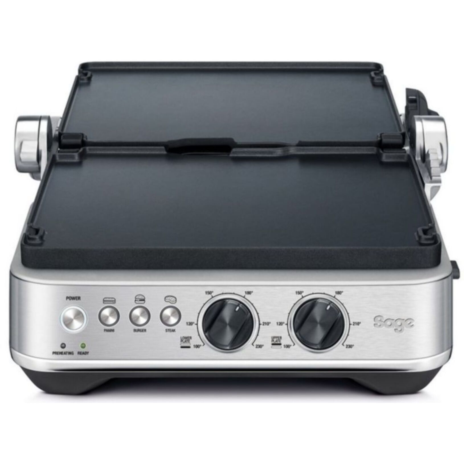Grille-viande SAGE APPLIANCES SGR700BSS4EEU1 inox 2 zones de cuisson, plaques amovibles, 33x25 cm
