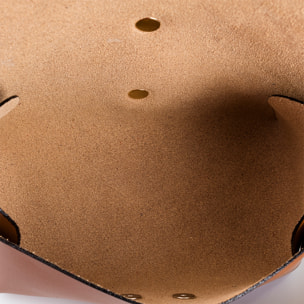 Aurora Borsa a tracolla Donna.Pelle autentica Ruga