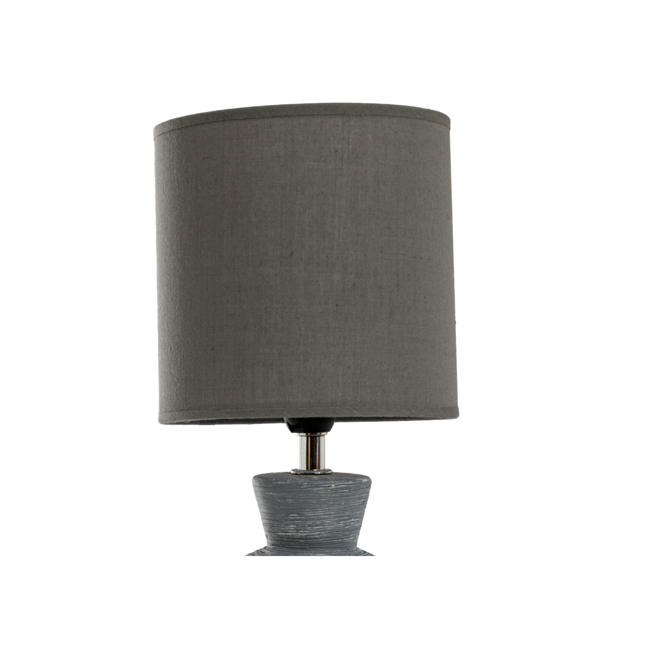 Lampada Da Tavolo Comodino Ricaricabile Accensione On/Off Modello Paro Grigio