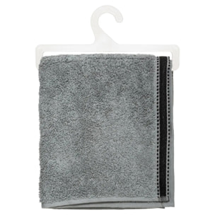 Serviette de toilette "Joia" coton gris ardoise 50x90cm