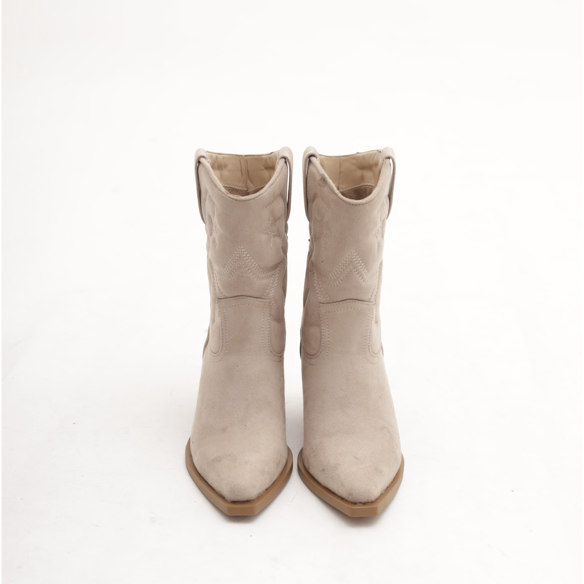 STIVALETTO TEXANO RICAMO STARS TORTORA