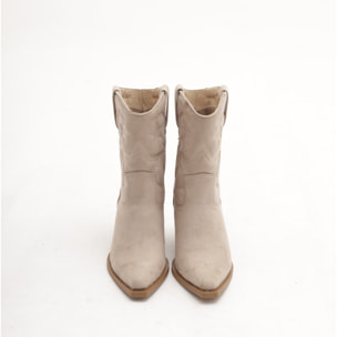 STIVALETTO TEXANO RICAMO STARS TORTORA