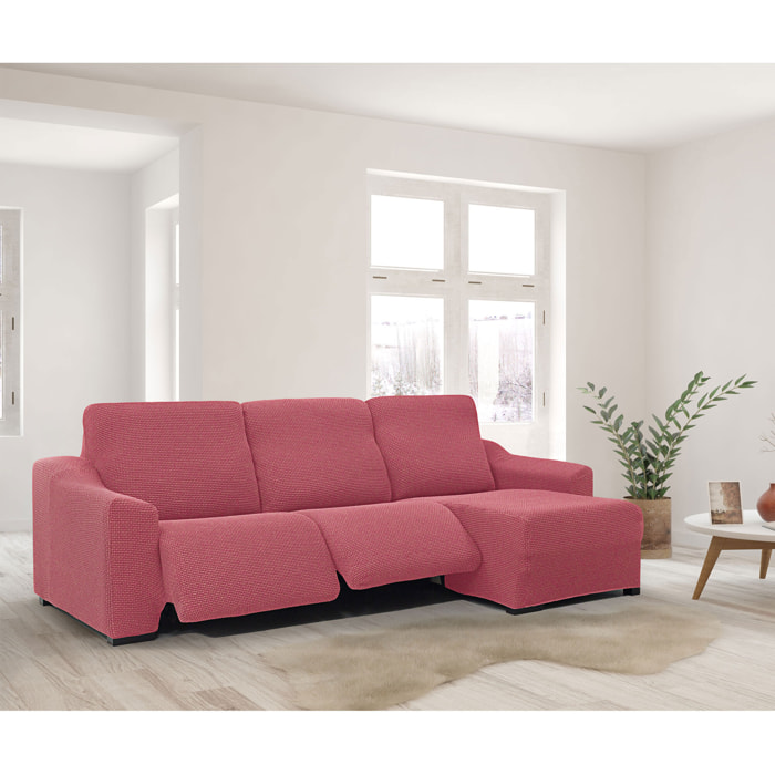 Funda para Chaise Longue derecha (visto de frente ) brazo largo SÚPER ELÁSTICA con RELAX modelo HELENA