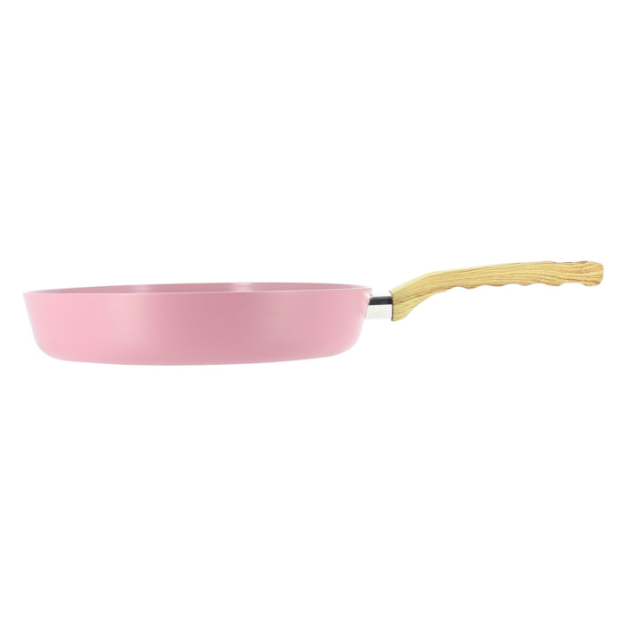 Poêle 28cm en aluminium recyclé lilas - tous feux COLORAMA