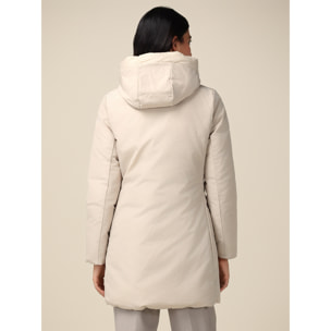 Oltre - Reversible parka down jacket with hood - Blanco