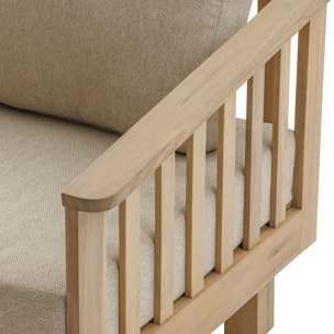 Fauteuil de salon de jardin "Xenia" acacia