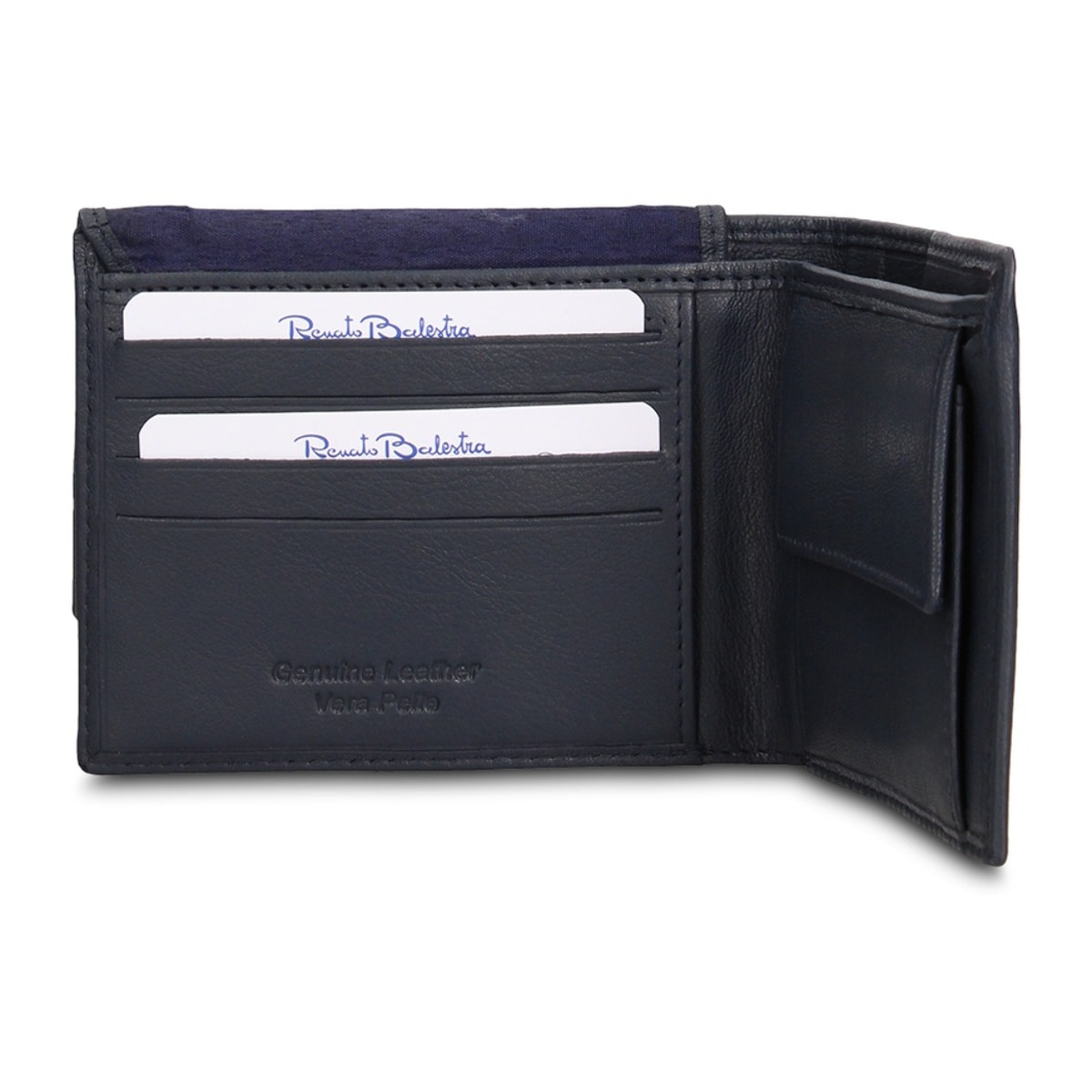 Portafoglio uomo in vera pelle - Modello Erevan Pro - Casual - 11.5 x 9.0 x 2.0 cm