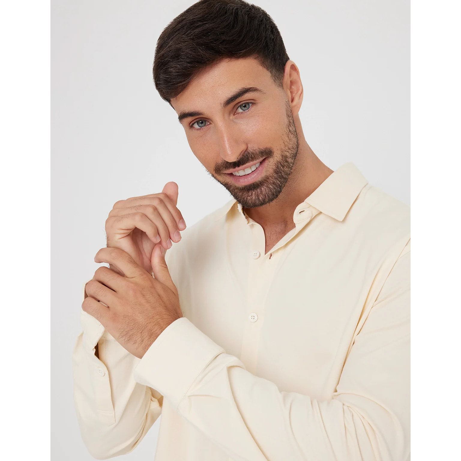 Camisa Manga Larga Crema - Atti