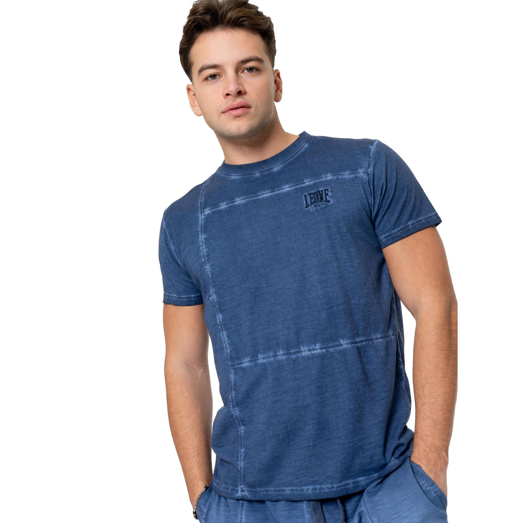 Camiseta de manga corta para hombre con efecto desgastado