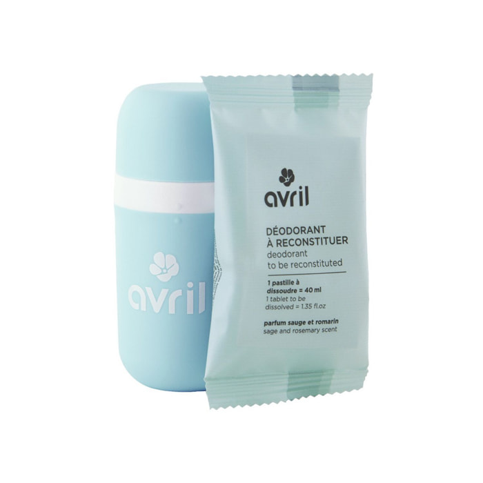 Déodorant à Reconstituer - Pastille à Dissoudre Parfum Sauge & Romarin