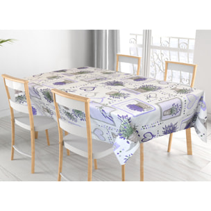 Tovaglia Cucina In 100% Cotone Made In Italy Disegno Provenza 140x140