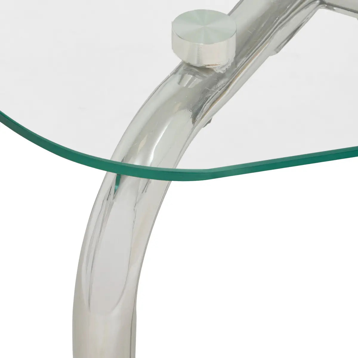 Lot de tables d'appoint Hecate argent 50x50cm