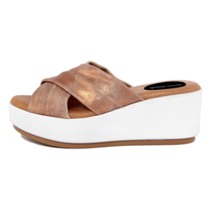 SANDALO IN PELLE MADE IN ITALY FASHION ATTITUDE COLORE COLORE Dorato