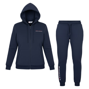 Tuta Donna SUPERGA Cotone Felpato Full Zip e Cappuccio