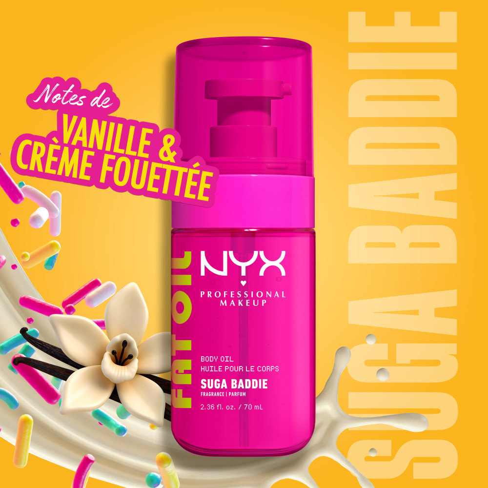 NYX Professional Makeup Fat Oil Body Huile Corps Glowy SUGA BADDIE