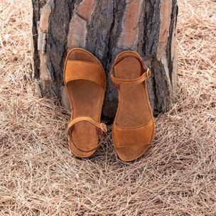 Sandalias N5693 NOBUCK LAVADO CUERO / TULIP color Cuero