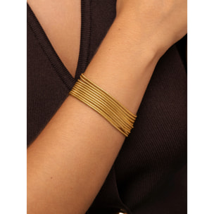 Pulsera Cleopatra Premium Acero Baño Oro