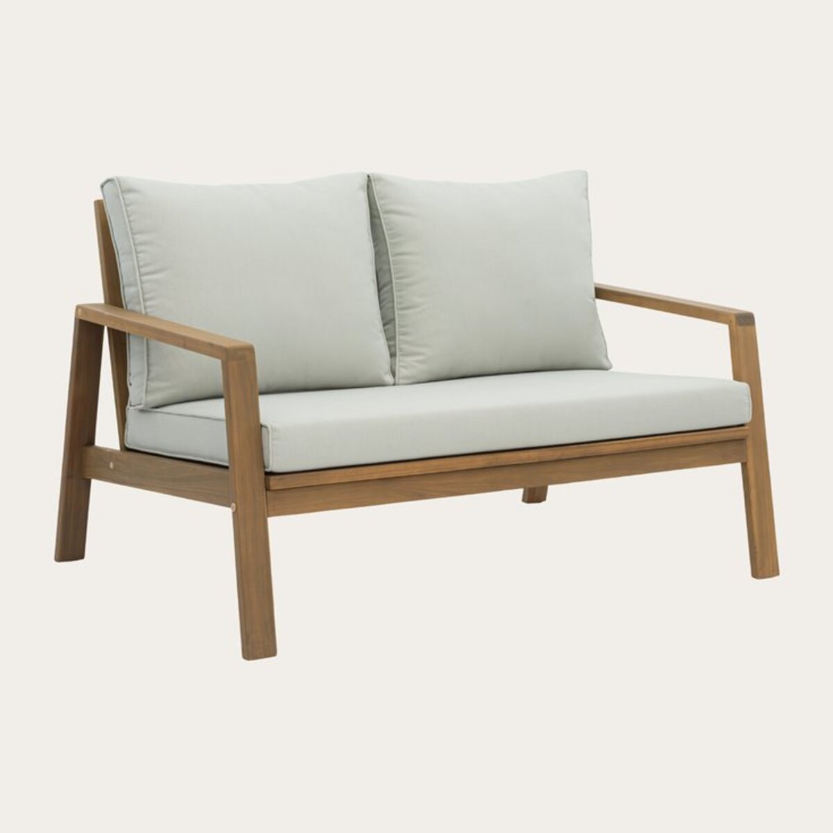 Canapé de jardin Tiare -bois dacacia massif et revêtement-couleur naturel 126 x 76 x 85 cm