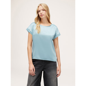 Motivi - Camiseta bimaterial - Light - blue