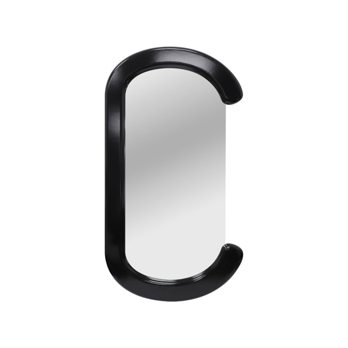 Miroir ovale décor bois 91cm LINK