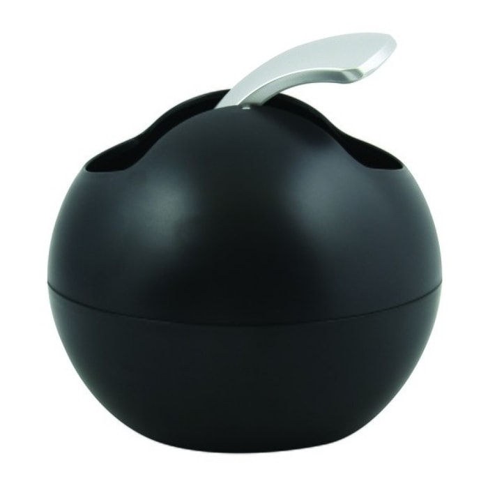 Poubelle à bascule BOWL MATT 1L Noir mat Spirella