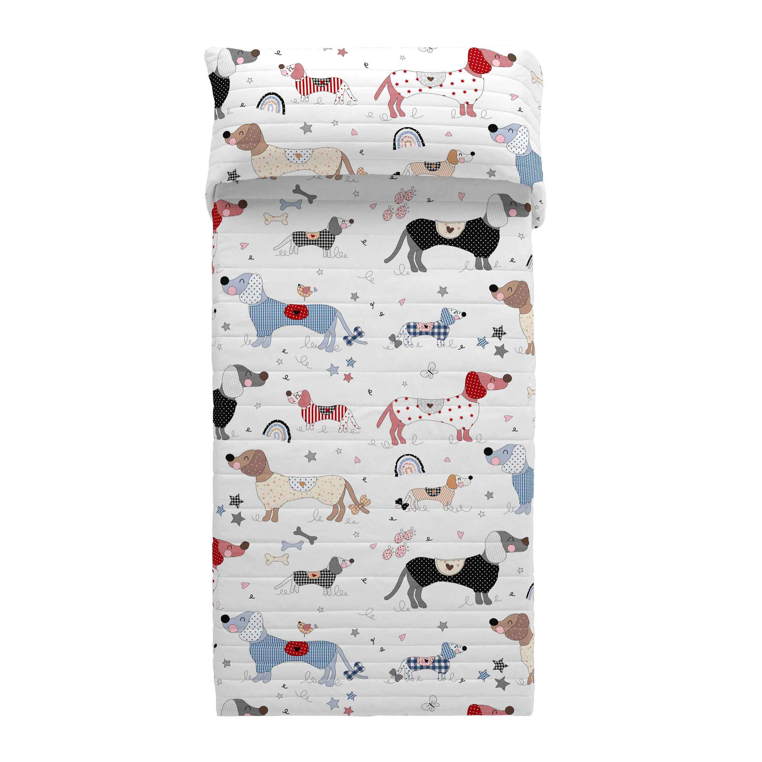 Cool Kids - Colcha Bouti Estampada - 100% Algodón - 70 gr/m² - Doggy Patch