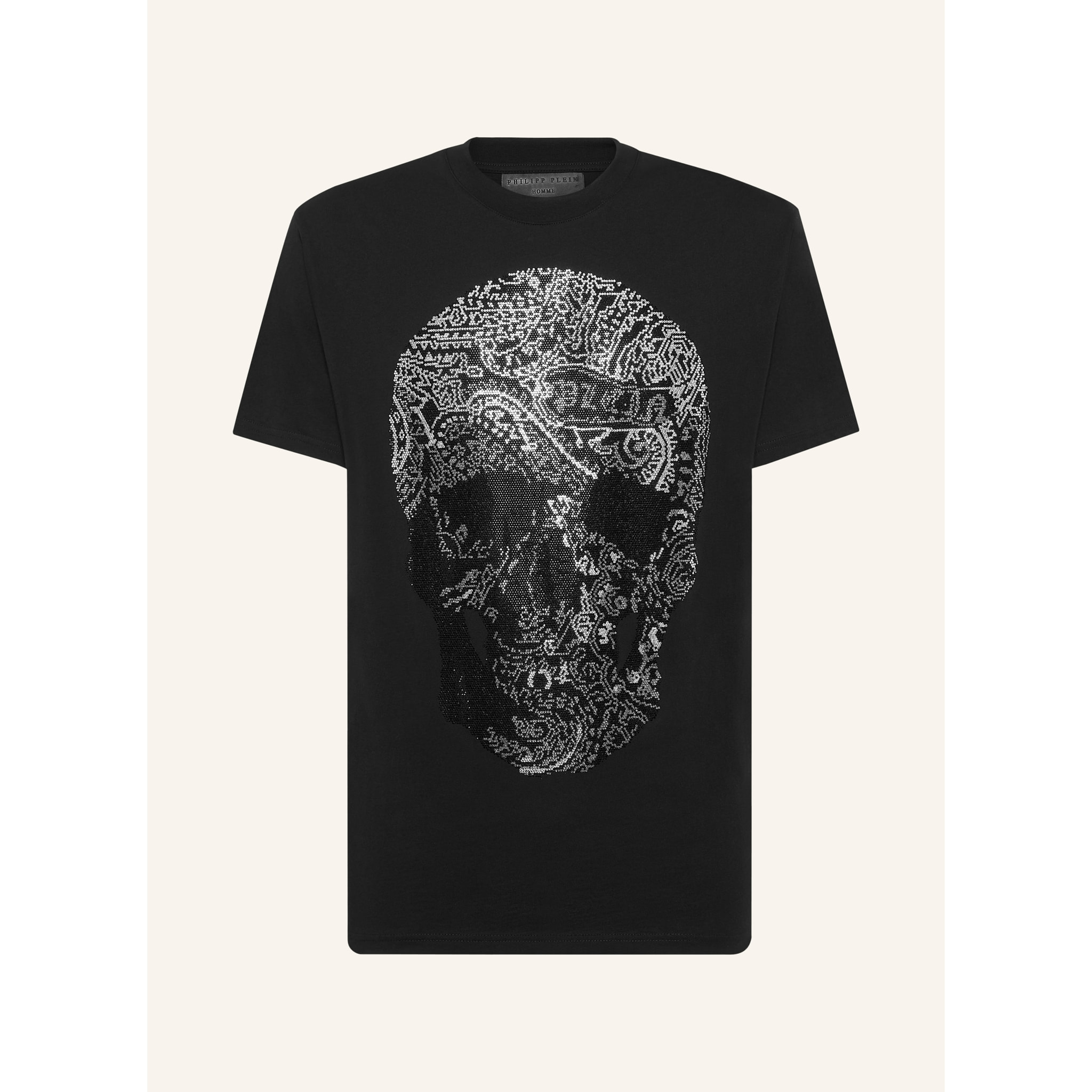 PHILIPP PLEIN Camiseta de cuello redondo y manga corta SKULL