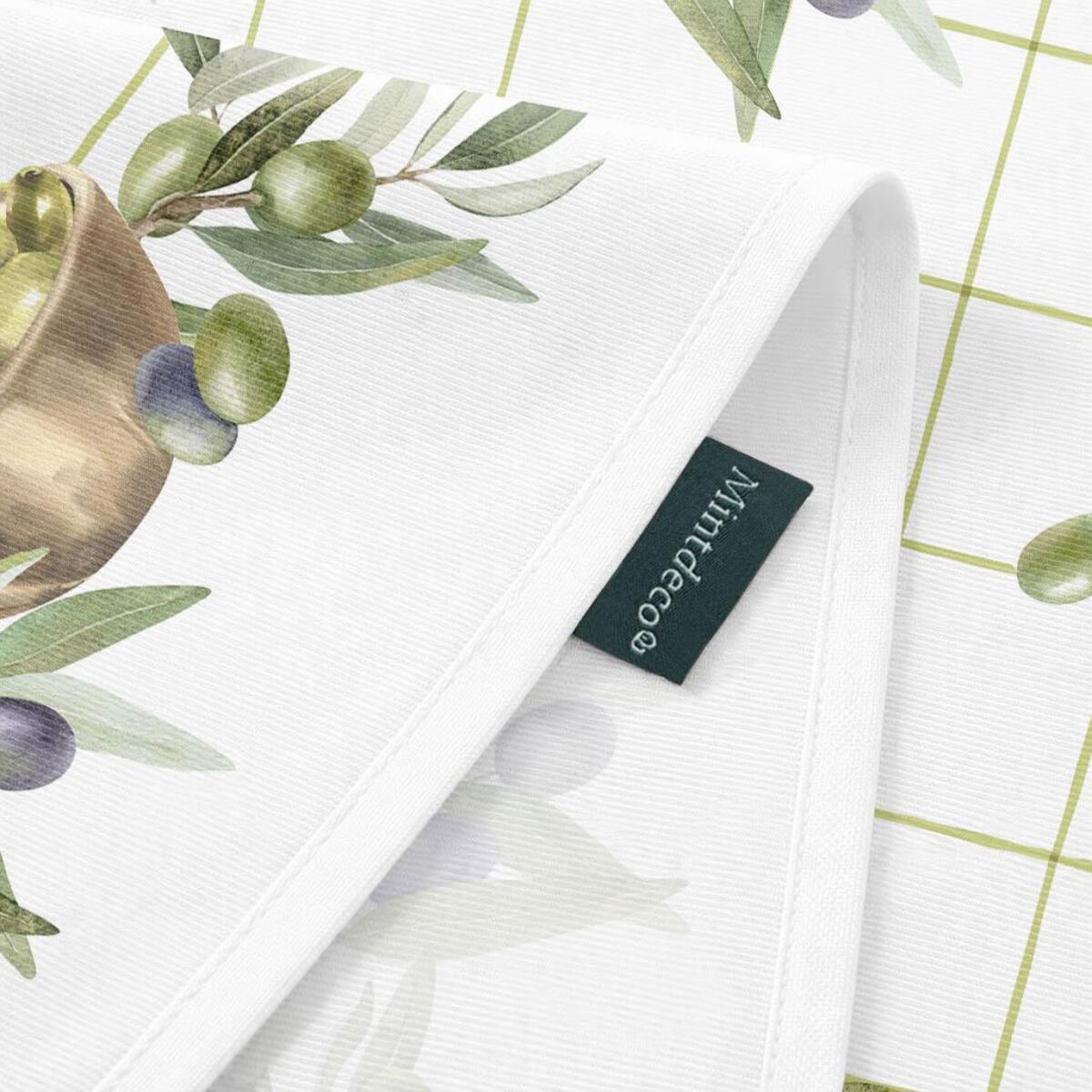 Nappe anti-taches OLIVERA VERT - enduite