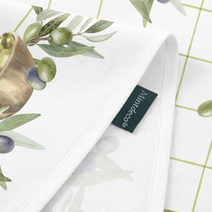 Nappe anti-taches OLIVERA VERT - enduite