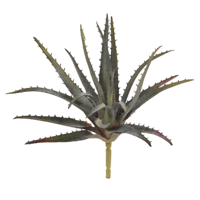 Aloe. Altezza 24 Cm - Pezzi 6 - 27X24X27cm - Colore: Grigio - Bianchi Dino - Piante Artificiali