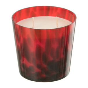 J-Line bougie parfumée Noa - Sandalwood - verre - rouge - small - 50H