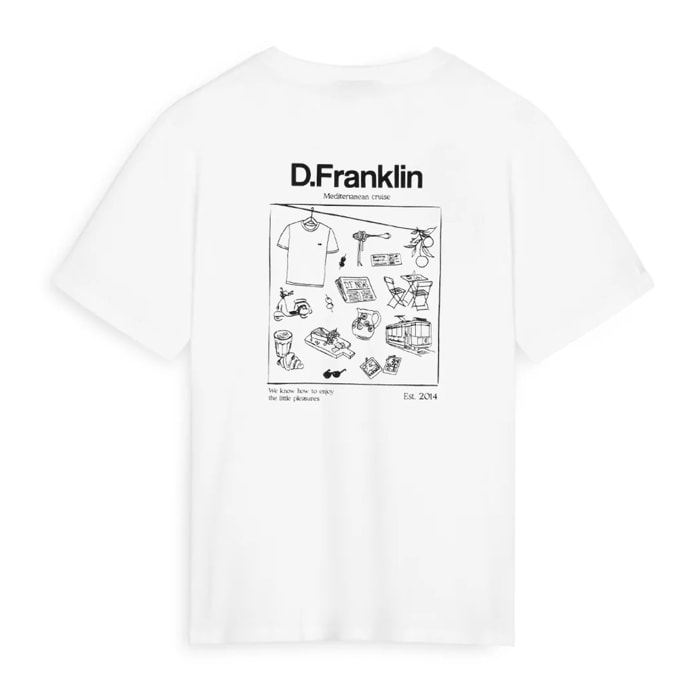 Camiseta Hombre Mediterranean Blanco